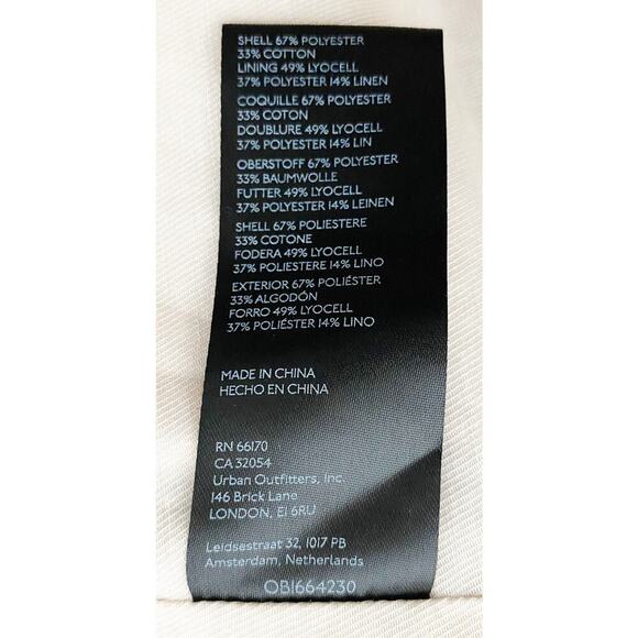 Free People X We The Free Womens Plaid Pastel Beckett Boyfriend Oversized Blazer - Picture 10 of 11